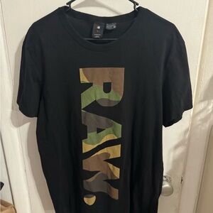 G-Star Black Camo Graphic Tee